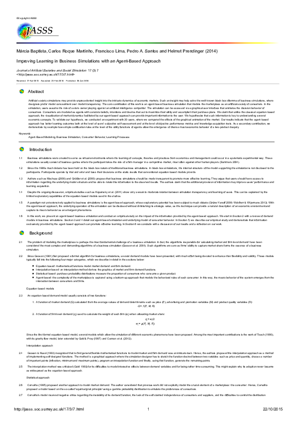 (PDF) Improving Learning in Business Simulations with an Agent-Based ...