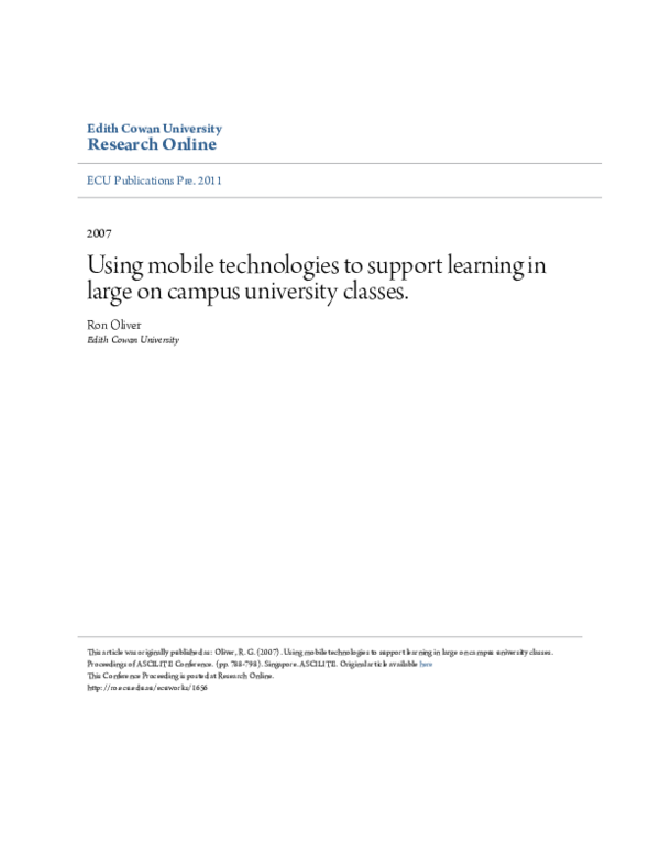(PDF) Using Mobile Technologies to Support Learning in Computer Science ...