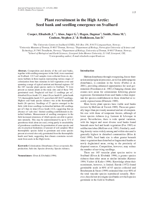 Types of seed bank picture