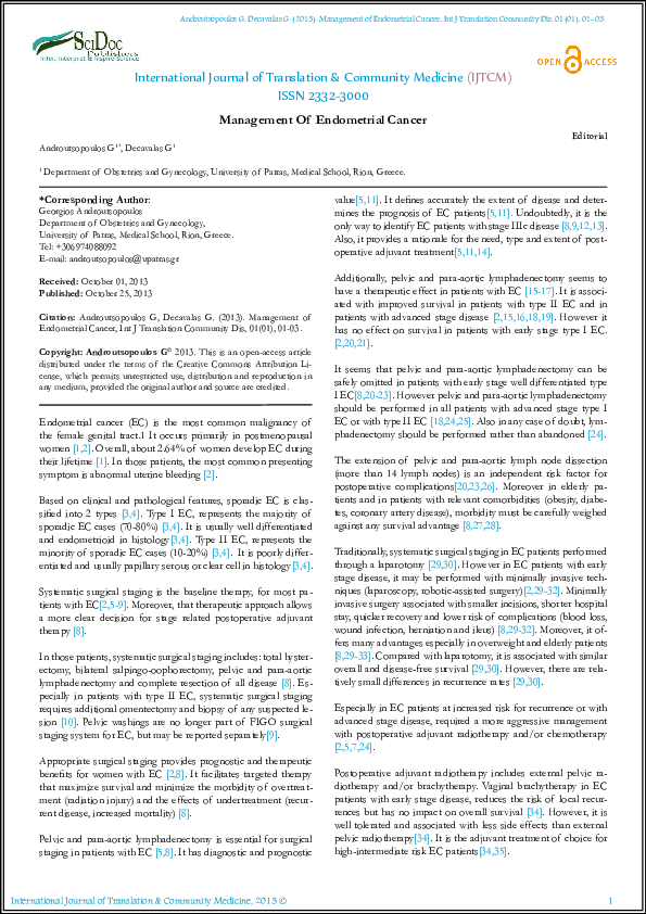 Endometrial cancer essay picture