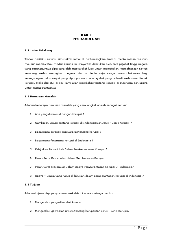Doc Pemberantasan Korupsi Diindonesia Agung Setiawan Academia Edu