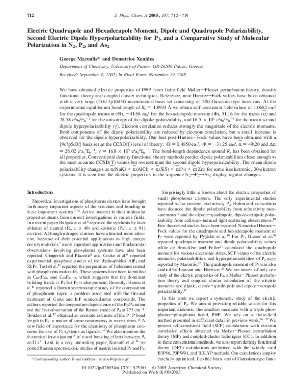 (PDF) Electric Quadrupole and Hexadecapole Moment, Dipole and ...