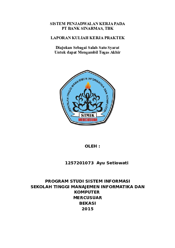 (DOC) STMIK MERCUSUAR