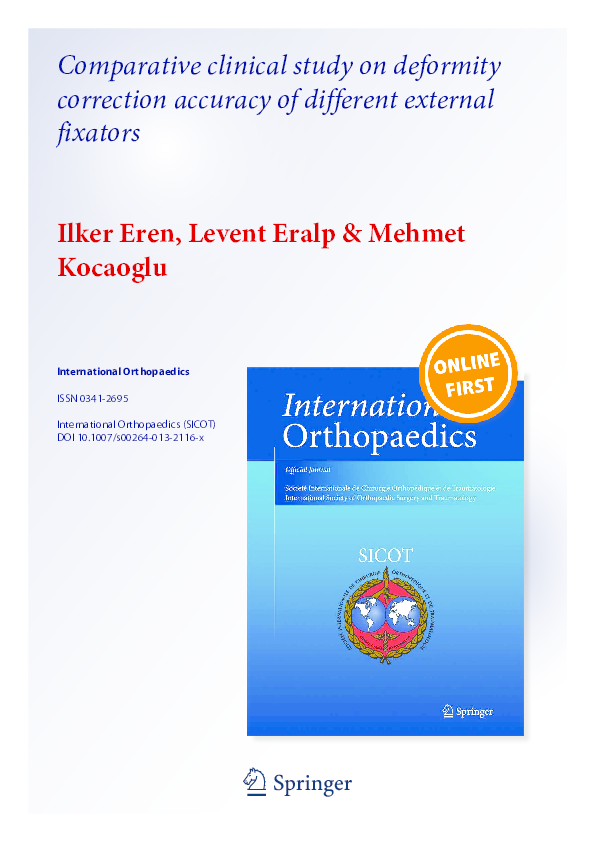 (PDF) Comparative clinical study on deformity correction accuracy of ...