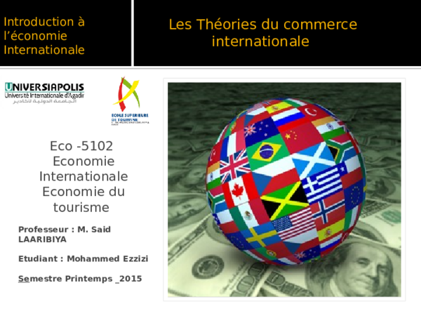 Ppt Commerce Internationale Mohammed Ez Academiaedu - 