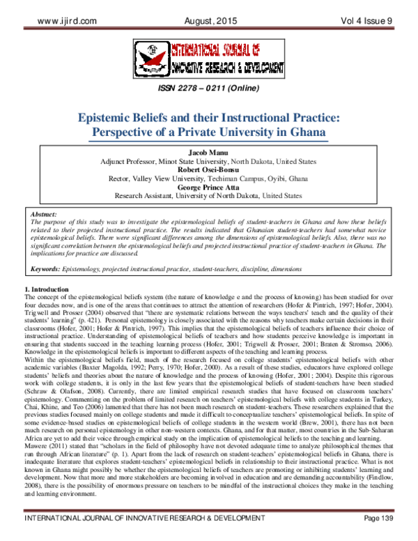 Epistemology and knowledge image