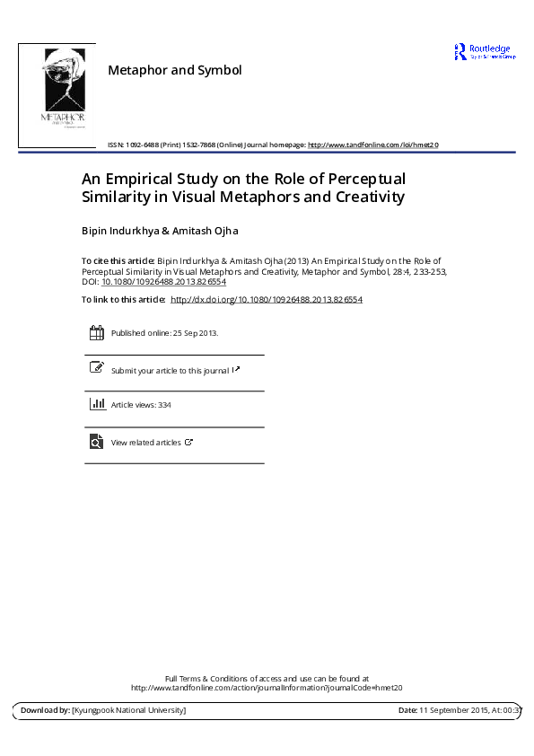 (PDF) An empirical study on the role of perceptual similarity in visual ...