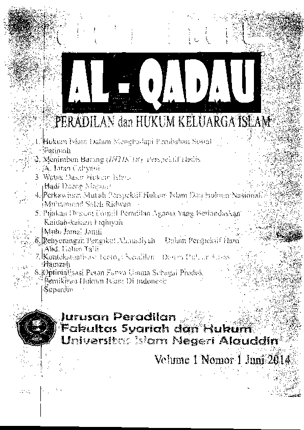 Pdf Hukum Islam Dalam Menghadapi Perubahan Sosial Arafiq Zm Academia Edu