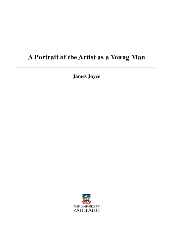 (PDF) A Portrait of the Artist as a Young Man