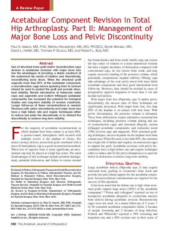 Management of bone loss in revision hip biology essay picture