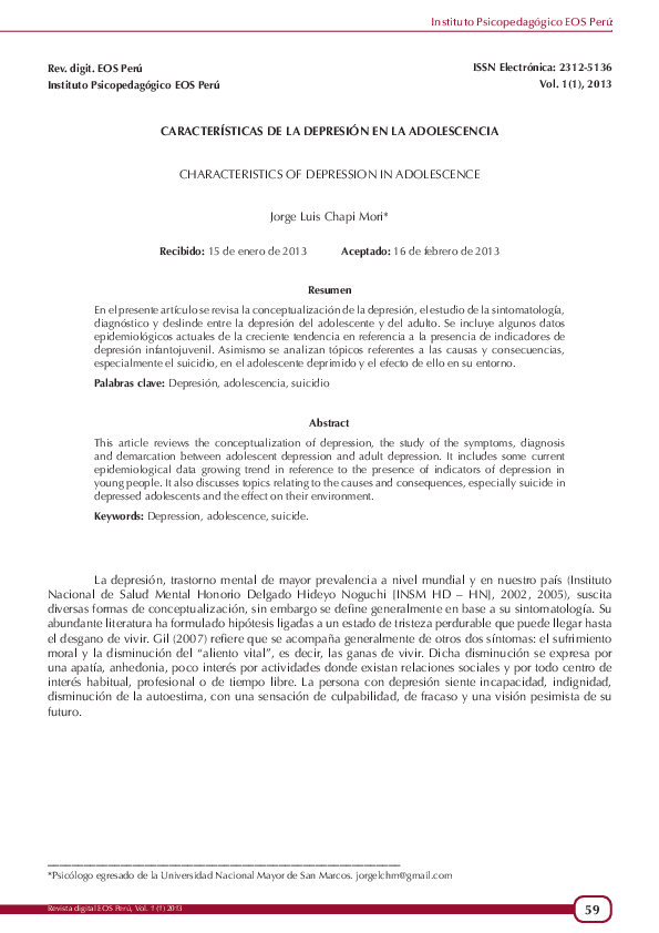 Essay about depression example picture