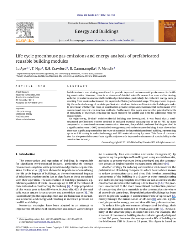 (PDF) Life-cycle greenhouse gas emissions and energy balances of ...