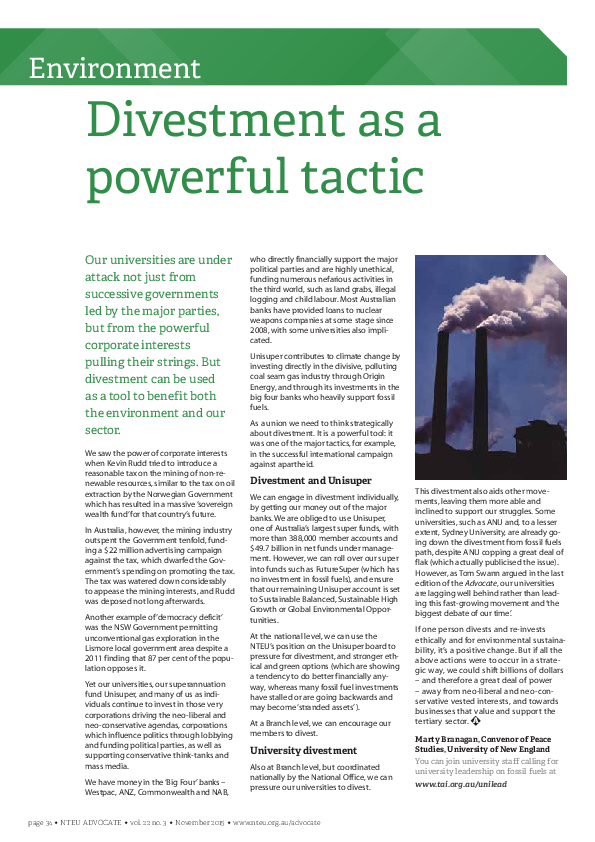(PDF) Divestment as a powerful tactic