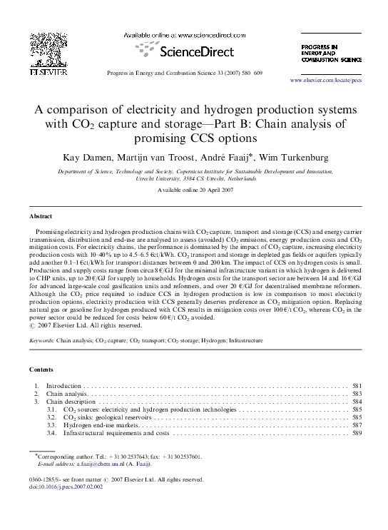 (PDF) A comparison of electricity and hydrogen production systems with ...