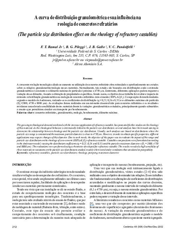 (PDF) The particle size distribution effect on the rheology of ...