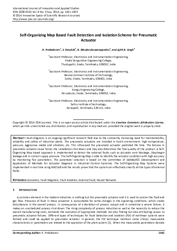 (PDF) Map Based Fault Detection and Isolation Scheme