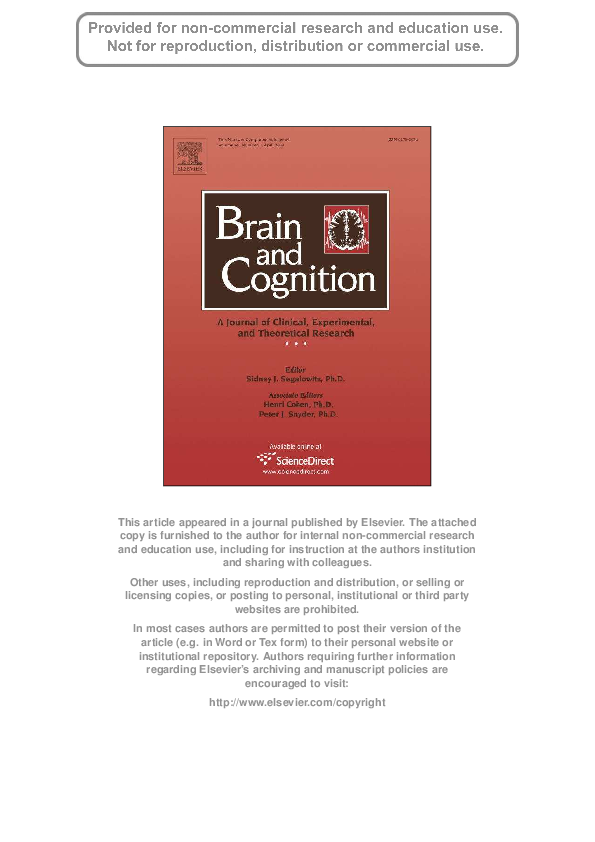 (PDF) Lateralization of egocentric and allocentric spatial processing ...