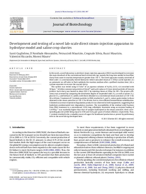(PDF) Development and testing of a novel lab-scale direct steam ...