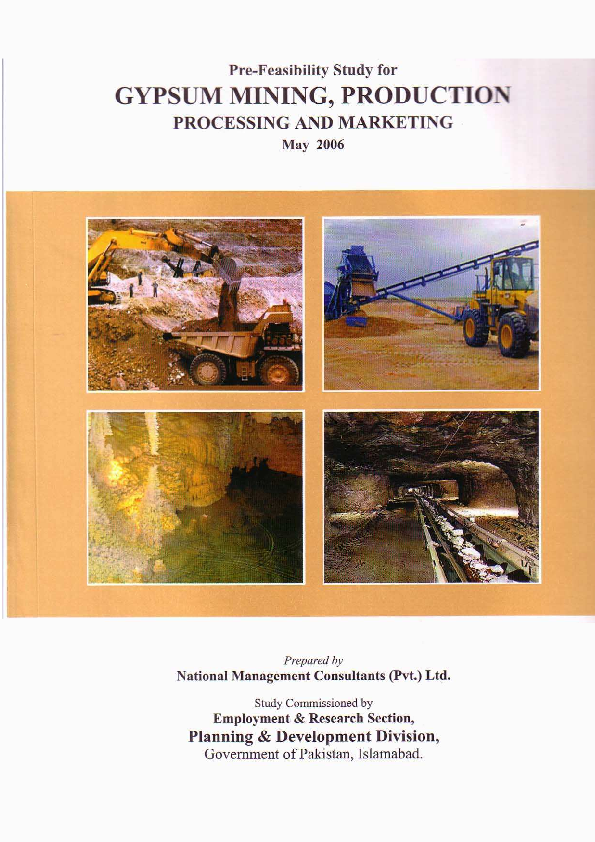 (PDF) Gypsum Mining Production Processing and Marketing redi facile