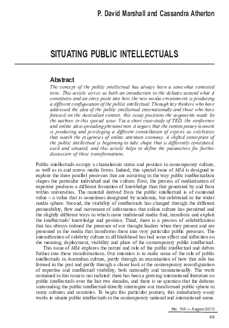 (PDF) Situating Public Intellectuals