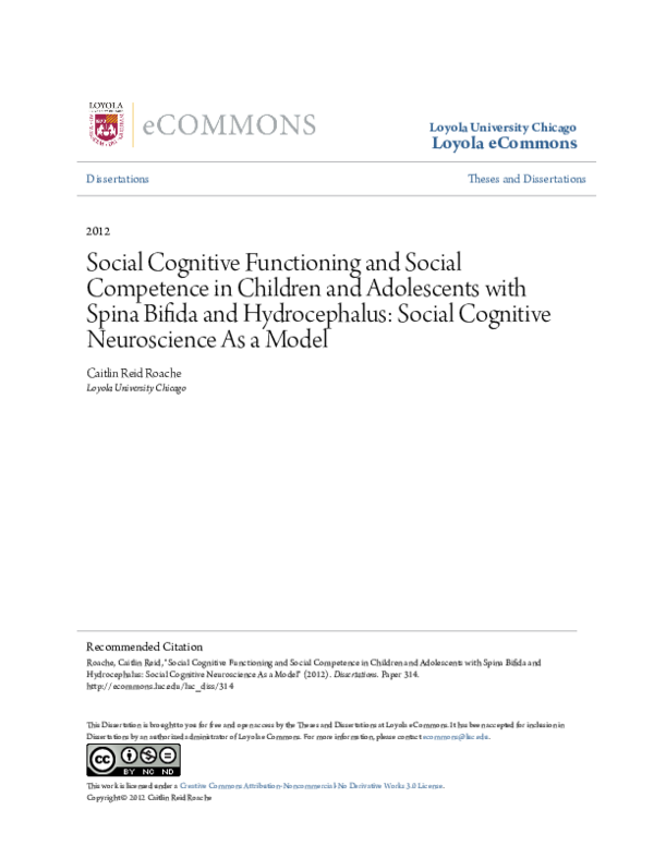 (PDF) Social Cognitive Functioning and Social Competence in Children ...