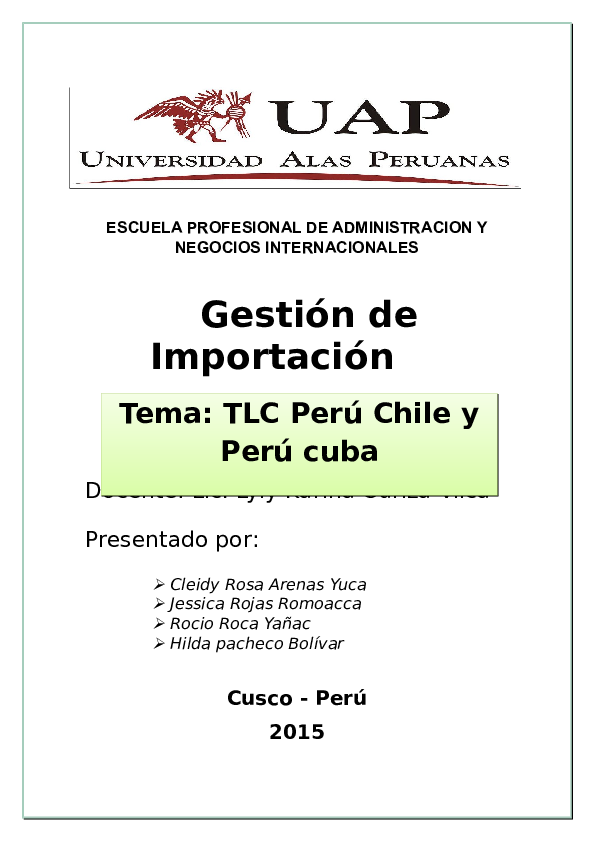(DOC) Tlc peru chile y cuba Cley Cley Academia.edu