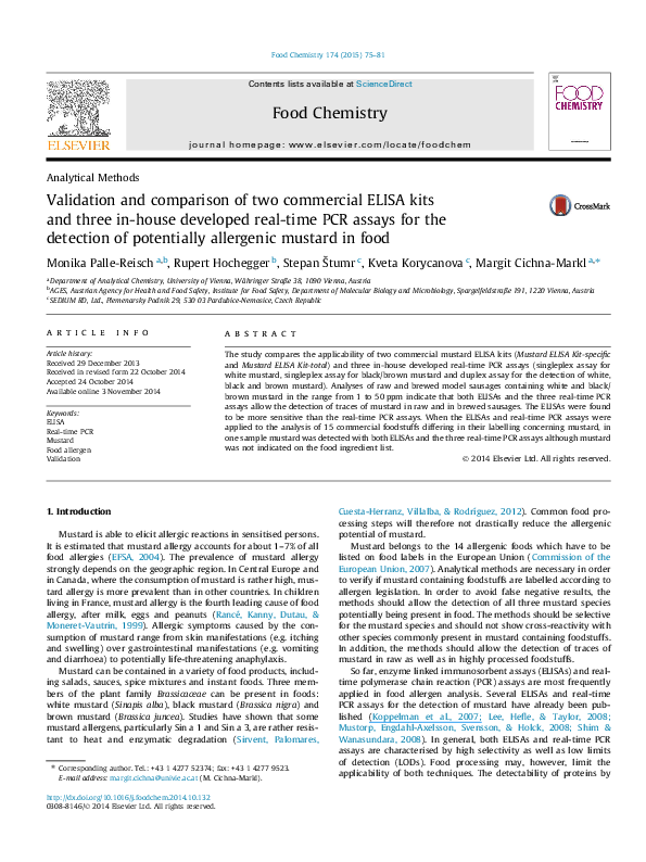 (PDF) Validation and comparison of two commercial ELISA kits and three ...