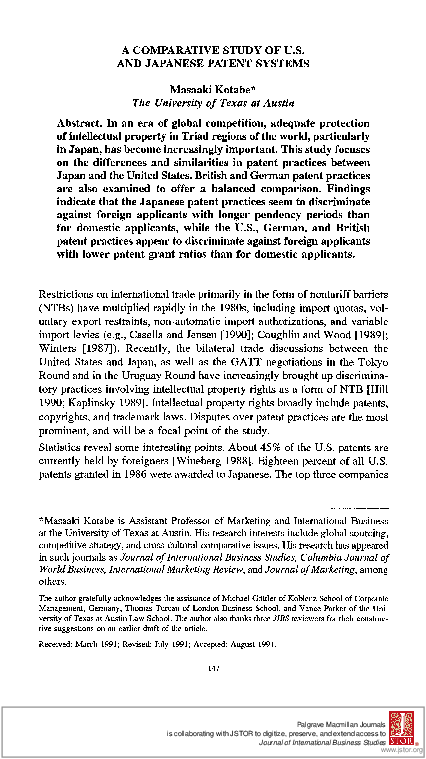 Japan Patent Pdf