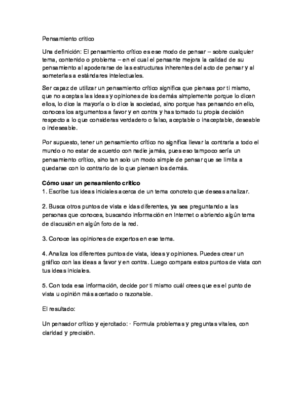 Caracteristicas del pensamiento critico picture