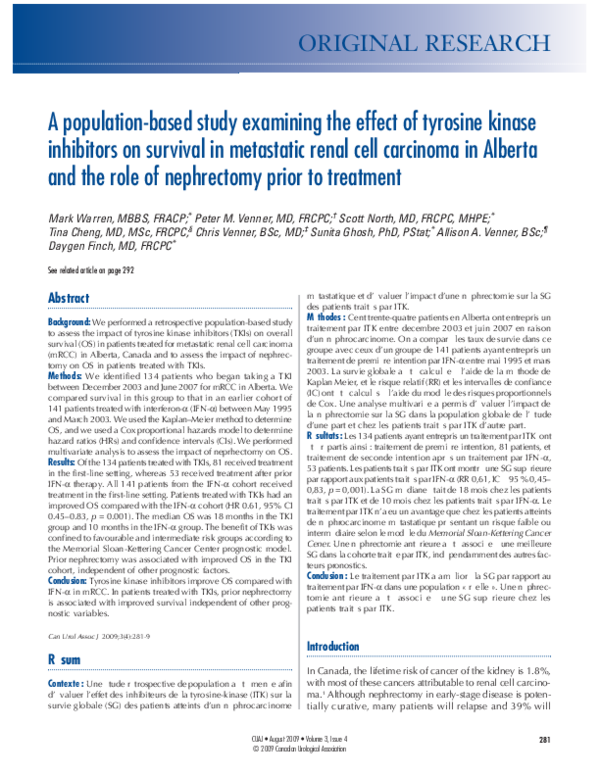 (PDF) A population-based study examining the effect of tyrosine kinase ...
