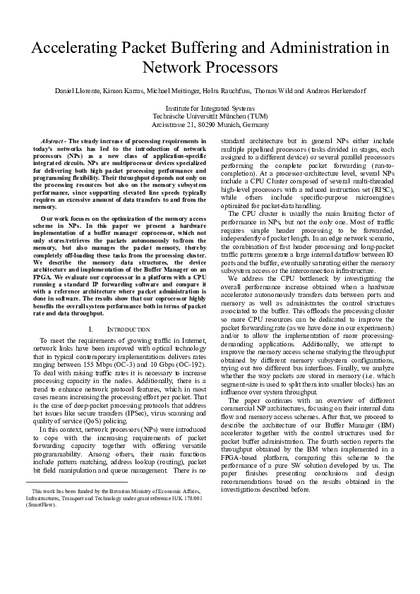 (PDF) Accelerating Packet Buffering and Administration in Network ...