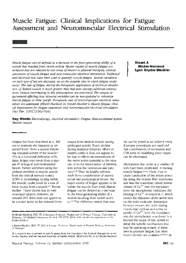 Nerve fatigue vs muscle fatigue picture