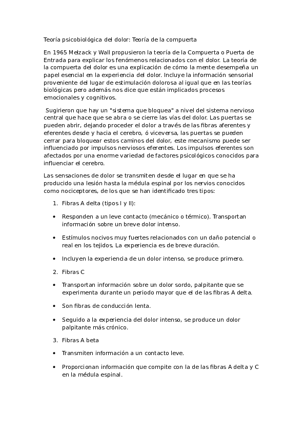 Teoria psicobiologica