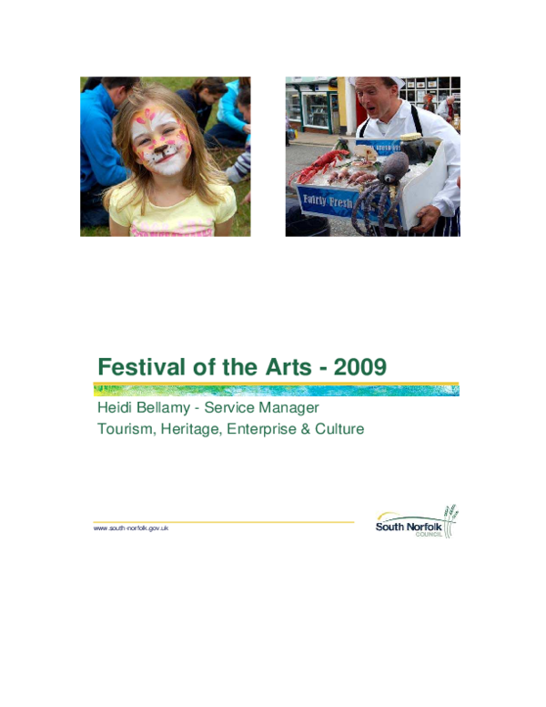 (PDF) Business Plan for the Festival of Arts (see Business Plan
