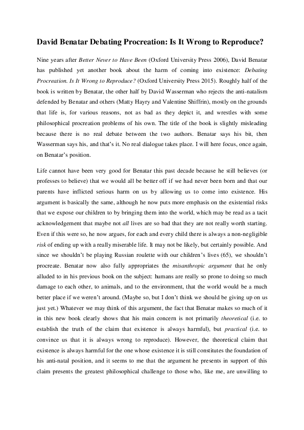 Procreation essay 03 image