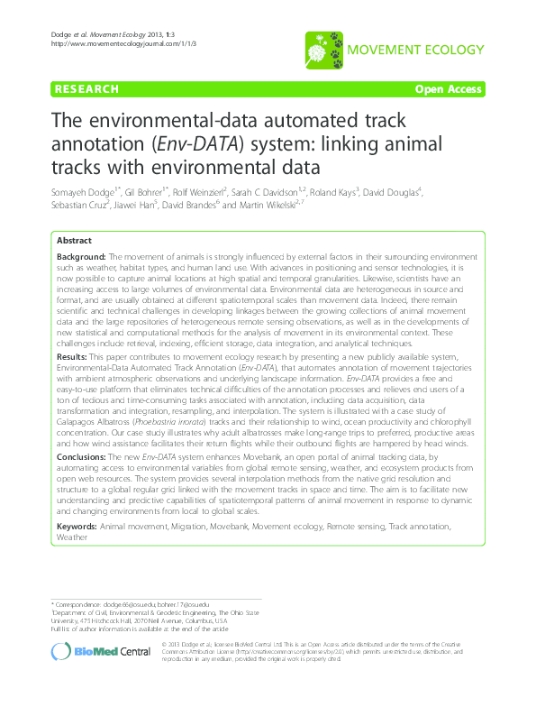 (PDF) The environmental-data automated track annotation (Env-DATA ...
