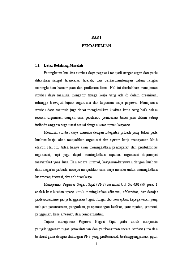 (DOC) Contoh Proposal Penelitian Insentif Bab I  Widi 