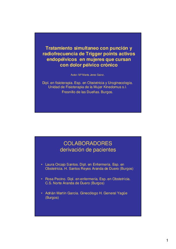 dolor pélvico crónico y lumbar dolor pélvico crónico y lumbar