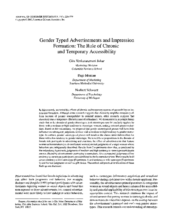Theories of impression formation image