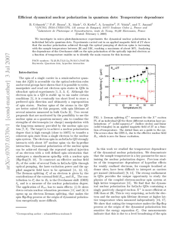 (PDF) Efficient dynamical nuclear polarization in quantum dots ...