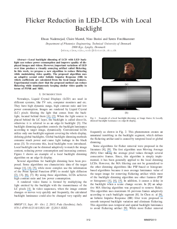 (PDF) Flicker reduction in LED-LCDs with local backlight