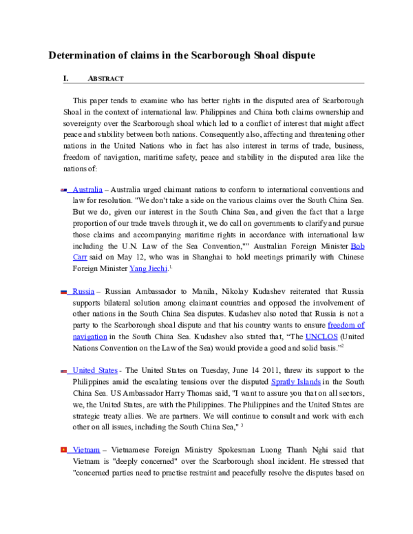 Philippines vs. china arbitration full text image