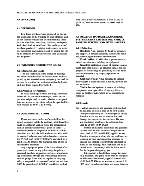 Pdf 4 0 Live Loads Muneeb Academia Edu Pdf 4 0 Live Loads Muneeb, Garage Floor Design Loads