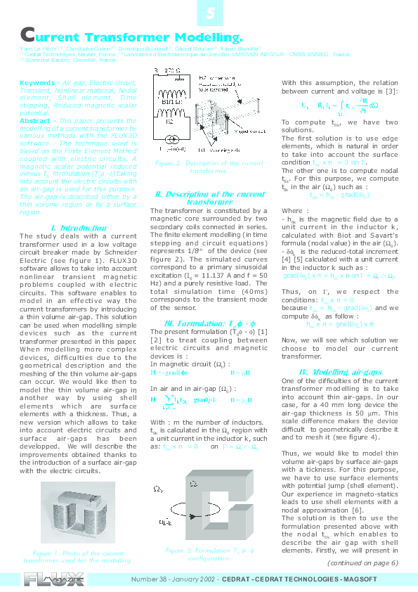 (PDF) A current transformer modeling