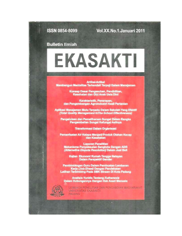 Pdf Jrn Ekasakti 11 Rodesri Mulyadi Academia Edu