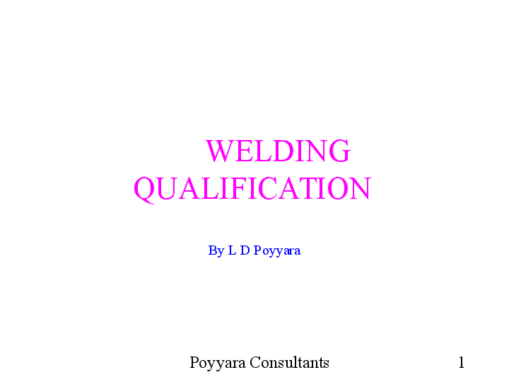 (PPT) Welding qualification PPT M Y Academia.edu