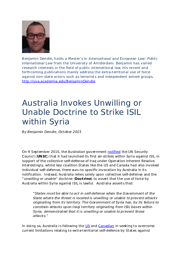 Non-Use of Force in International Law