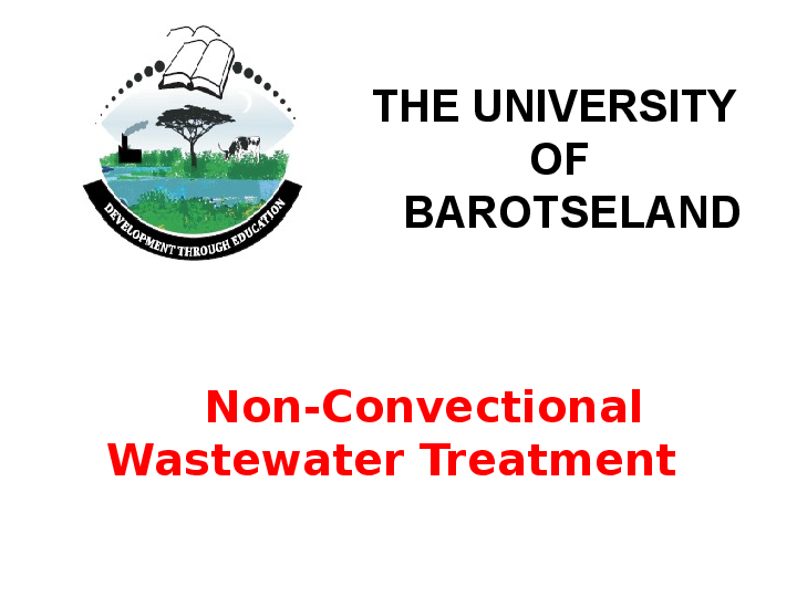 non conventional wastewater treatment