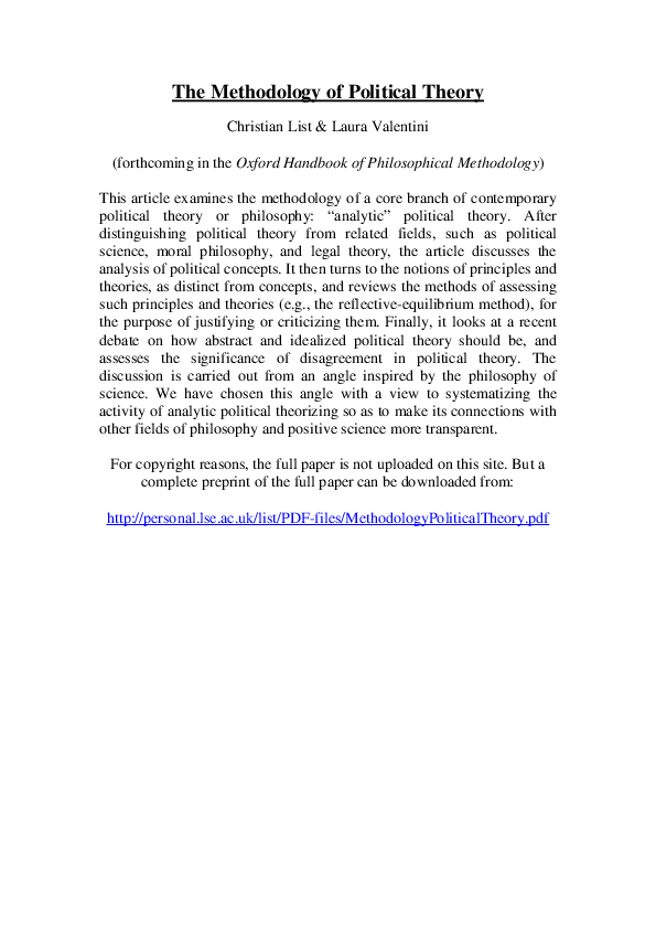 How to write a thesis statement for political science picture