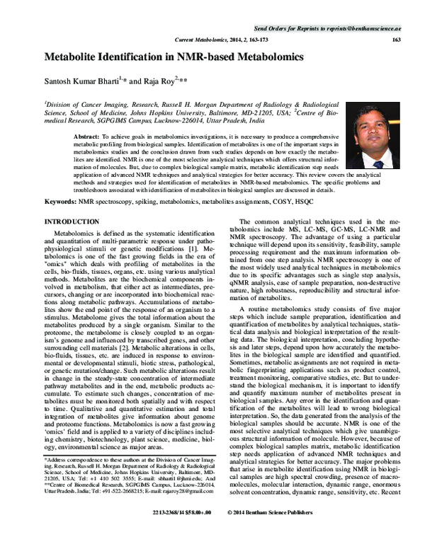 Metabolite Identification Pdf _ CHAPITRE II Les Métabolites Secondaires ...